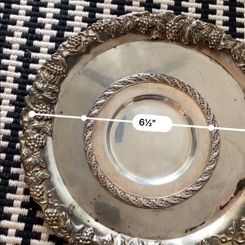 Vintage Silver Trays Versatile Use Bundle of 2